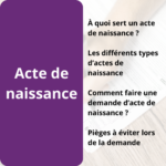 Demande d’acte de naissance pour une naissance à l’étranger : guide complet