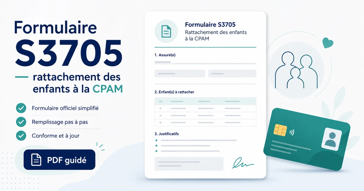 You are currently viewing Comment remplir le formulaire S3705 pour rattacher un enfant a la CPAM ?